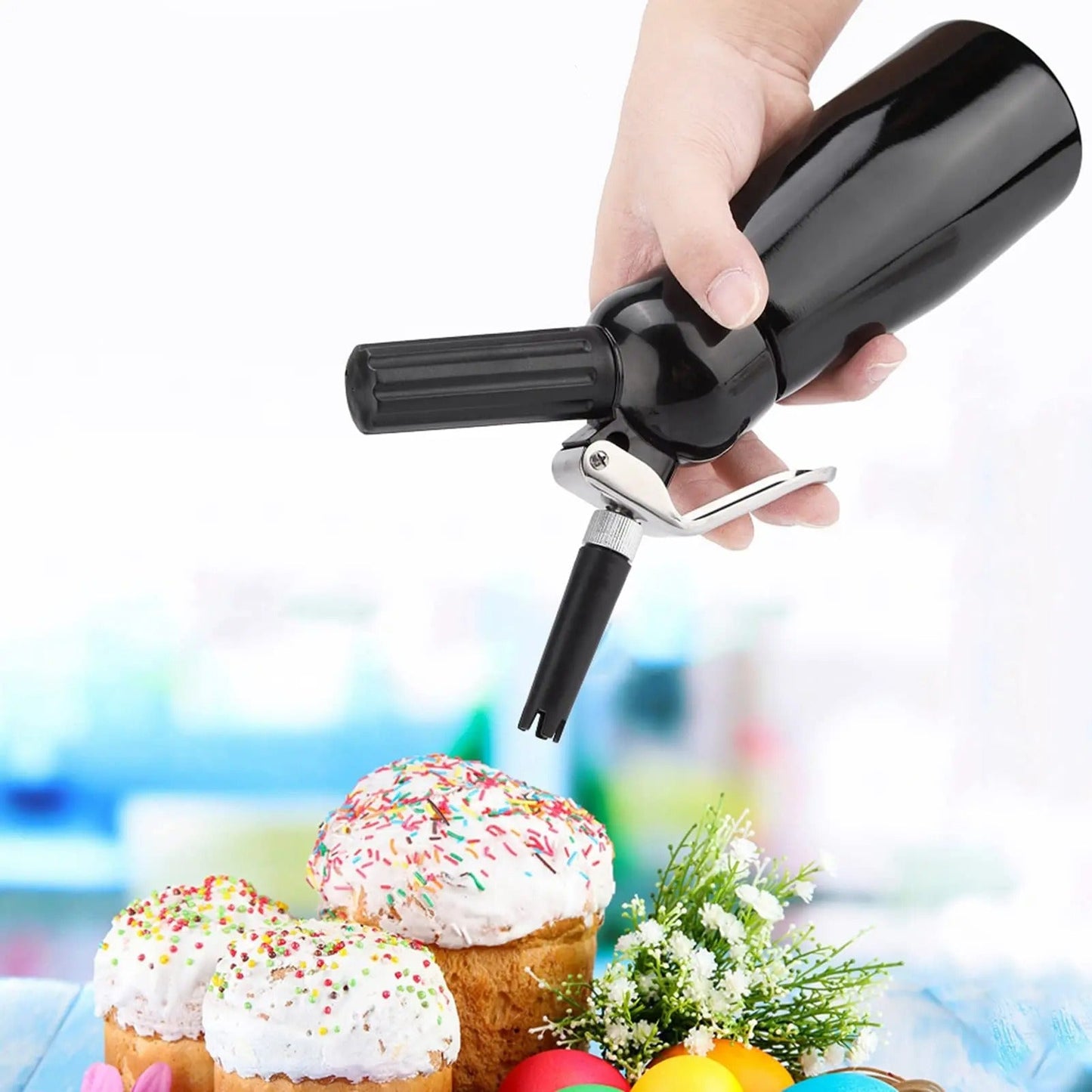 Distributeur crème fouettée | Professionnel 500ml Alu