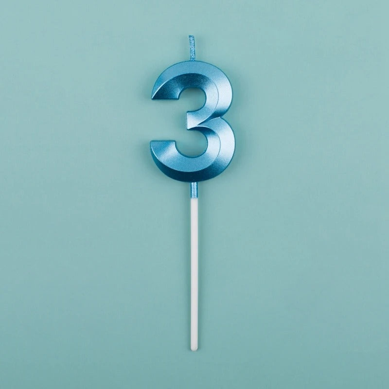 Décoration gâteau bougie 3D | Premium Celebration