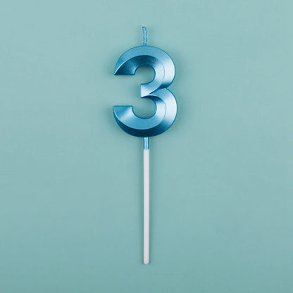 Décoration gâteau bougie 3D | Premium Celebration