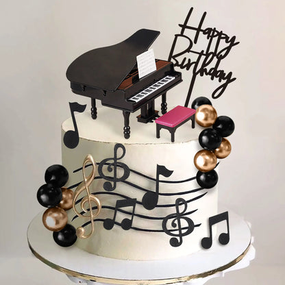 Décoration de gâteau musical | piano | Melodika