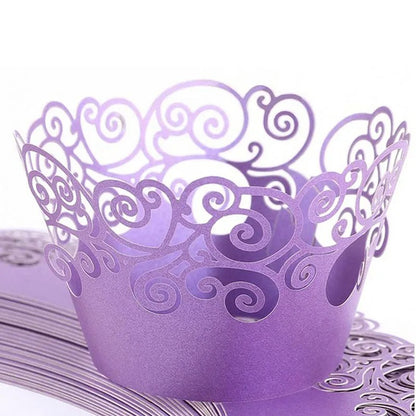 Moule à cupcake dentelle | Lot de 50 élégant