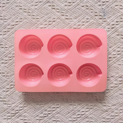 Moule à cupcake escargot | Silicone 6 cavités