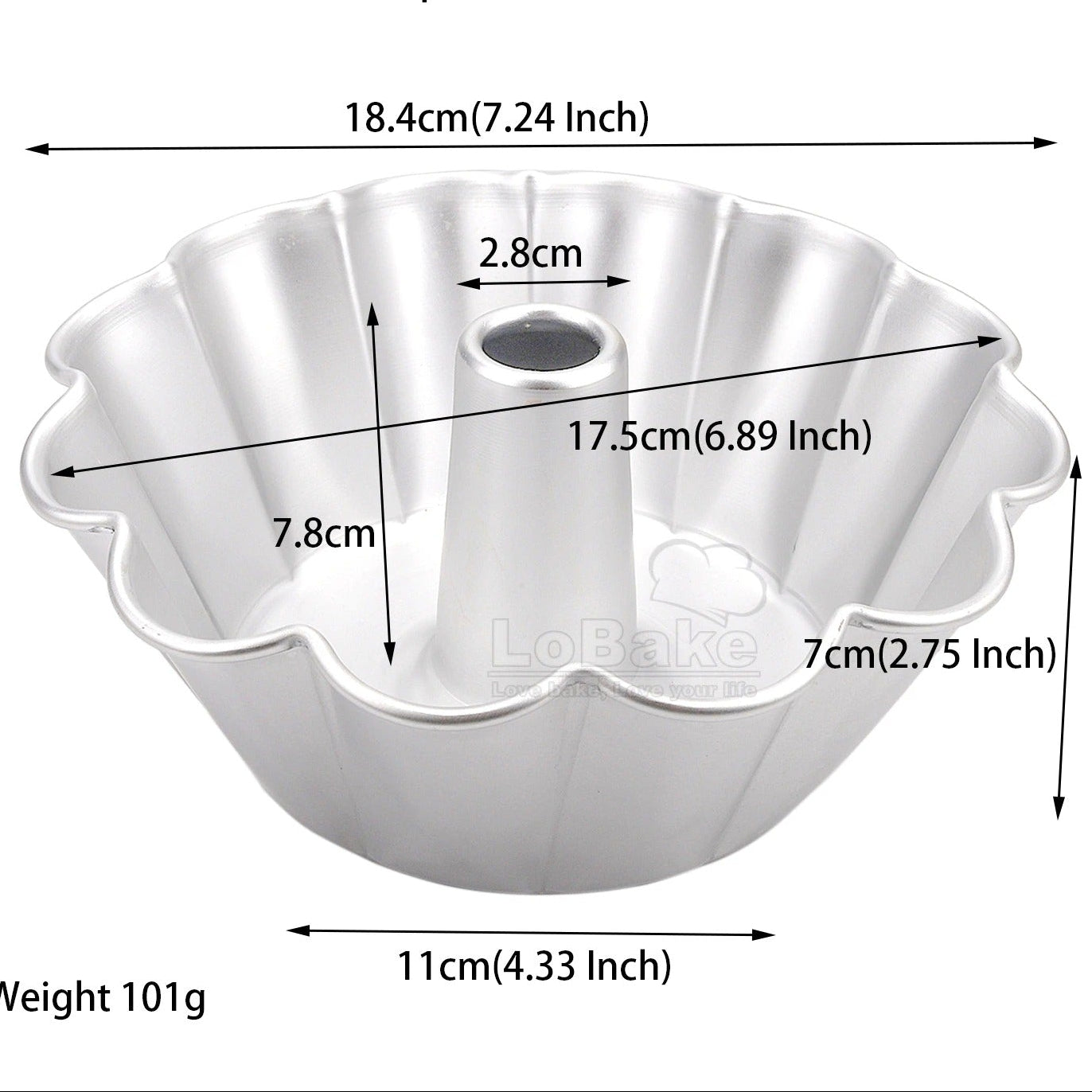 Moule à cheminée cannelé | Démoulage parfait
