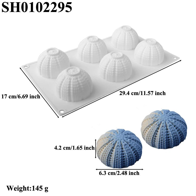 Moule à gâteau tricot | Silicone 6 cavités