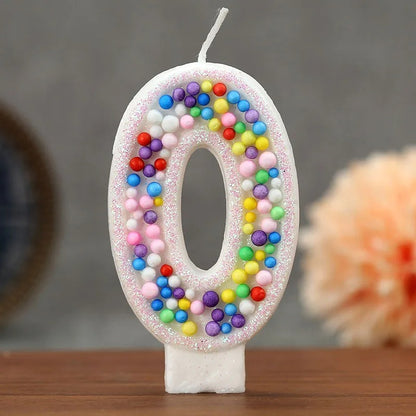 Décoration gâteau Bougies boules colorées  | Festive Réutilisable