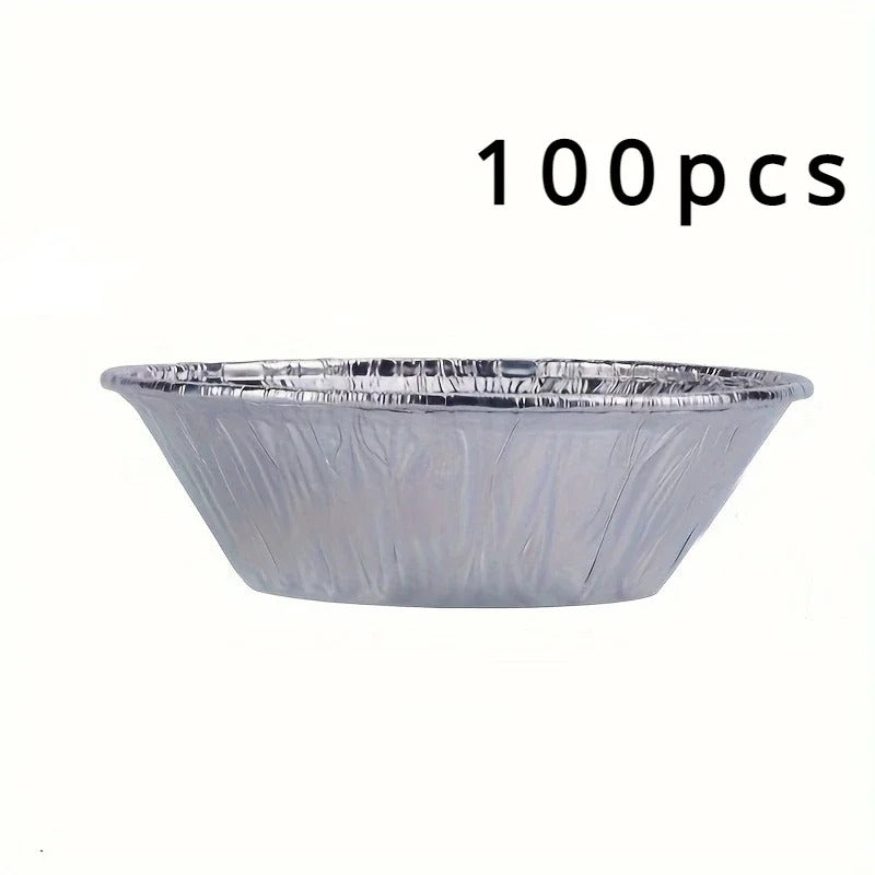 Mini moules à tarte en aluminium | Pack de 100 jetables