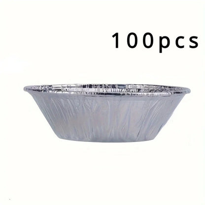 Mini moules à tarte en aluminium | Pack de 100 jetables