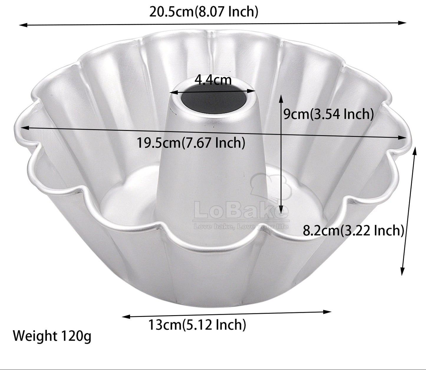 Moule à cheminée cannelé | Démoulage parfait