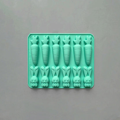 Moule carottes et lapins | SiliChoc