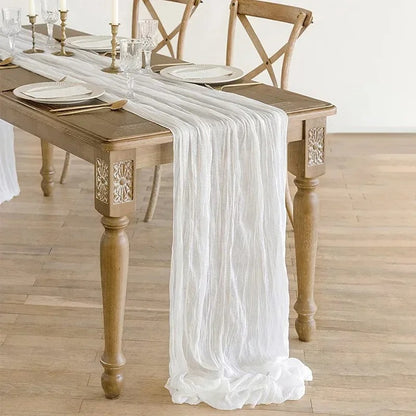 chemin de table en gaze | Bohème pâle