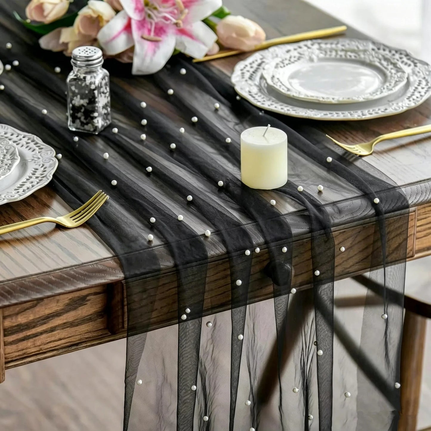 Chemin de table perlé | Scintillant