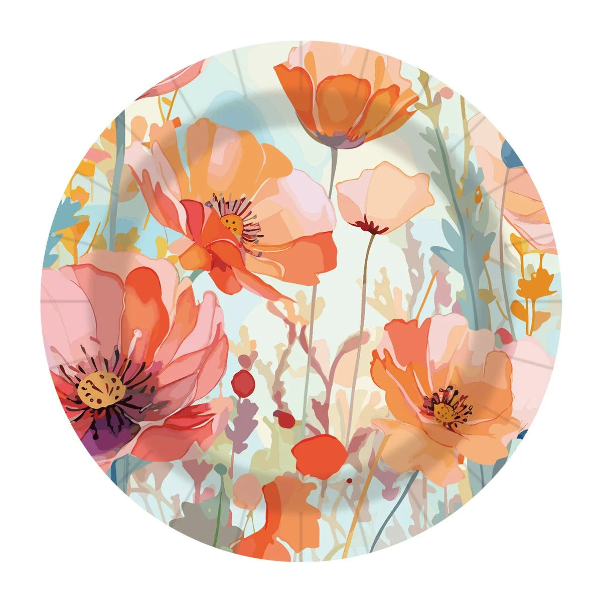 Ensemble de vaisselles jetables printemps | Floralys