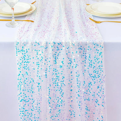 Chemin de table Paillettes | Réutilisable 6 Couleurs