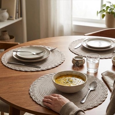 Set de table rond